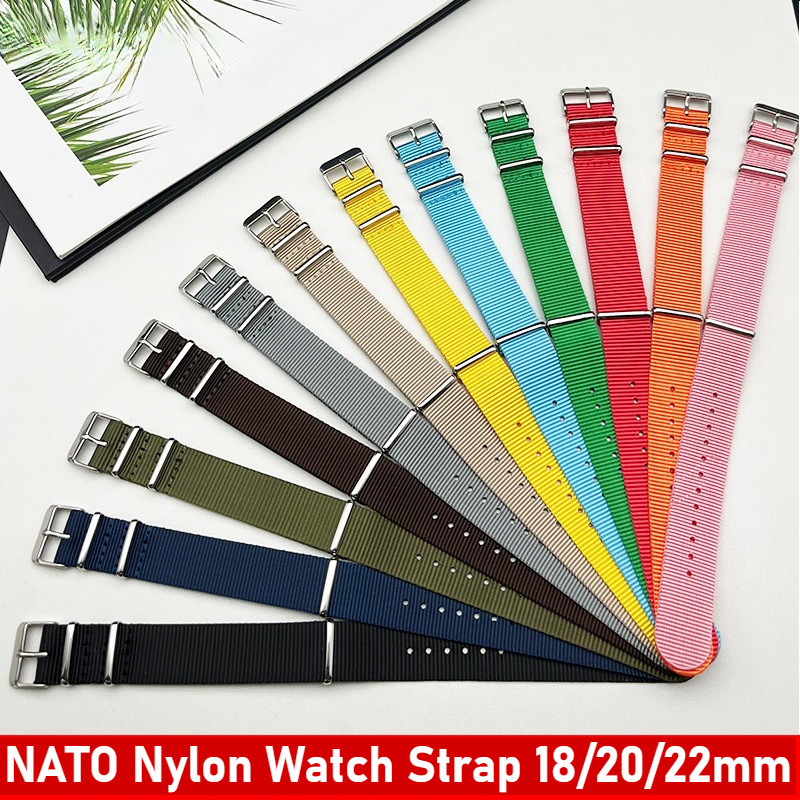Trực tiếp tại nhà máy - Dây đeo đồng hồ Nylon NATO cho dây đeo đồng hồ SEIKO Diver Vòng đeo tay đồng hồ 18 / 20 / 22mm dành cho nam nữ