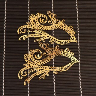 DIY Handmade Step-Shaking Chất liệu cổ Hanniang Mặt nạ nửa mặt Handmade COS Hanfu Mask 9.11 DANI