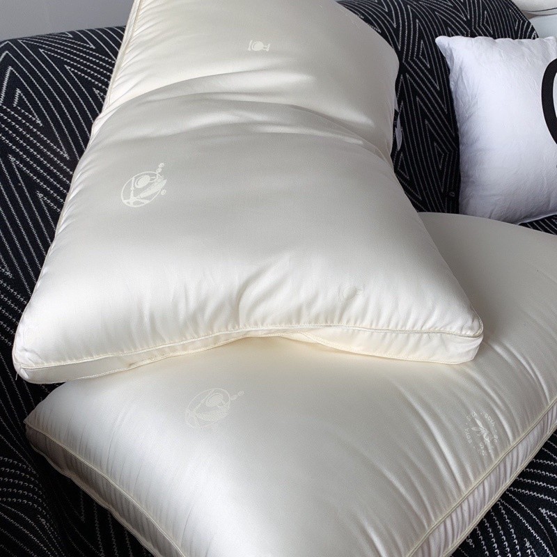 Gối Ruột Tencel bông đậu nành vải lụa MemMinBedding Luxury mát lạnh kháng khuẩn, chống mỏi cổ vai gáy (1 Đôi) - RG27