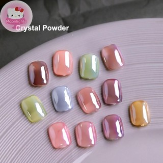 Moonlights 1g Gương Mạ Pha Lê Móng Tay Nghệ Thuật Độ Bóng Cao Trong Suốt Ánh Trăng Trắng Aurora Móng Tay Trang Trí Móng Tay Salon EN