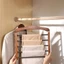 Móc treo quần MARGREDY, Giá đựng khăn chống trượt 5 lớp, Dụng cụ sắp xếp tủ quần áo bằng gỗ đổ xô chất lượng cao cấp cho cà vạt, khăn quàng cổ và hơn thế nữa