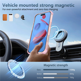 Từ Túi Khí Đứng Giá Đỡ Ốp Lưng iPhone 17 16 15 Plus 11 12 13 14 Pro Max Giá Đỡ Xoay Trong Suốt Vỏ Giáp