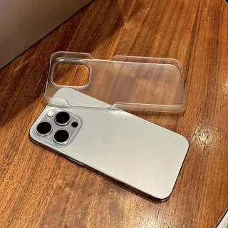 [JLK] Ốp lưng không khung trong suốt siêu mỏng mờ cho iPhone 17 12 Mini 11 15 16 Pro Max 13 14 Plus 17pro 17 Vỏ PC không viền khí