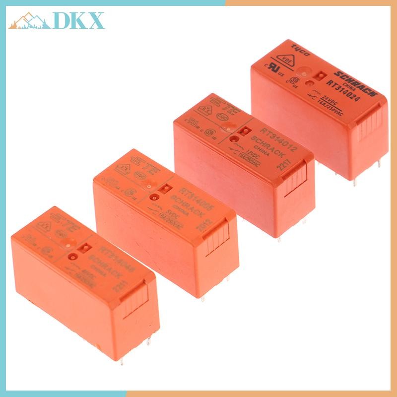 Rơle RT mới nguyên bản 100% DKX314005 RT314012 RT314024 Rơle nguồn 16A250VAC 8PIN 5V 12V 24V 48V.