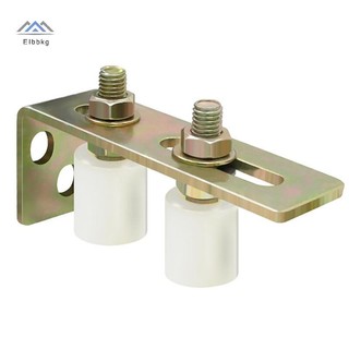 ELBBKG 1 Bộ Hướng Dẫn Bánh Xe Sân Con Lăn Hướng Dẫn Cửa Trượt Con Lăn Có Chân Đế L-Pillar Đôi Có Thể Điều Chỉnh Nylon Con Lăn Mới
