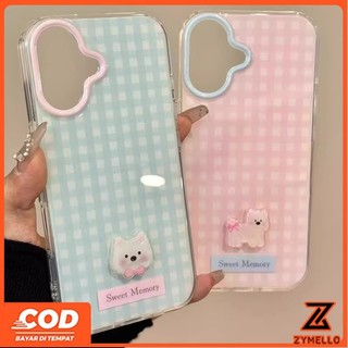 Thích hợp cho OPPO Reno 15F Reno14F Reno14pro Reno13F Reno13 Reno11 F Reno8T Reno8Z Reno7Z Reno6Z Reno8 Reno5 Reno4 Vỏ điện thoại hình mèo và búp bê chó con màu kẹo mơ mộng