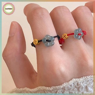 Vòng tay SAFENH bện thủ công có thể điều chỉnh, Hoa văn phong phú mang lại may mắn, quà tặng hoàn hảo cho các cặp đôi tại Việt Nam.