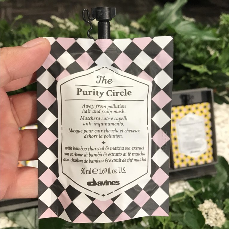 Mặt nạ thải độc cho da đầu Davines THE PURITY CIRCLE 50ml [ MK ]