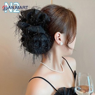 Bigdealssuper Thanh Lịch Nơ Kẹp Tóc Nữ Tính Khí Lưới Thanh Lịch Thời Trang Phụ Kiện Tóc Cô Gái Tạo Kiểu Kẹp Tóc Mũ Đội Đầu Siêu