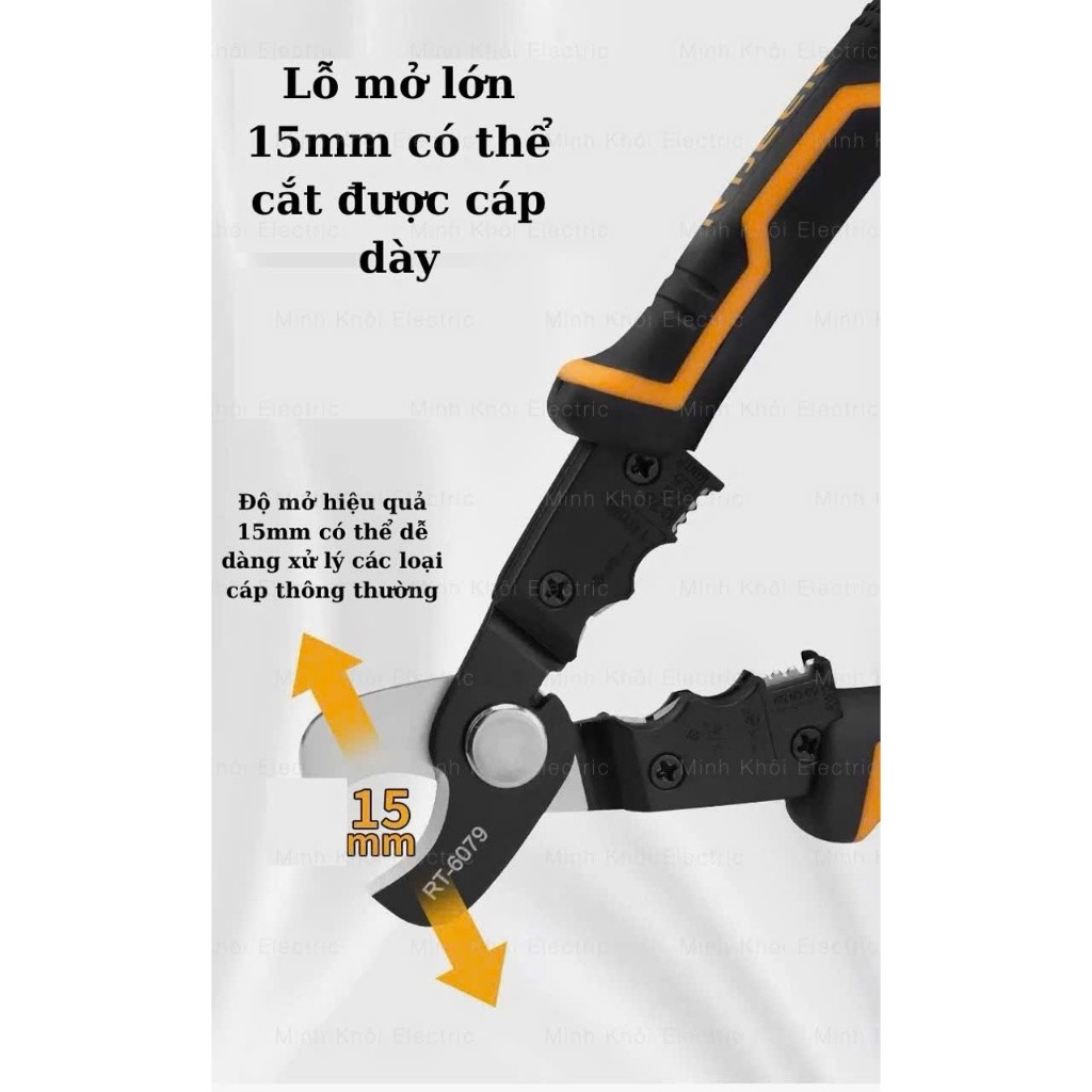 Kìm đa năng Rdeer RT-6079,kìm cắt dây điện,kìm tuốt dây điện,kìm cắt điện,kiềm cắt dây điện,kềm đa năng,kềm tuốt dây