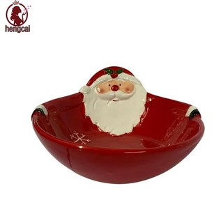 Bát ông già Noel bằng gốm sứ Giáng sinh - Bộ đồ ăn trang trí ngày lễ