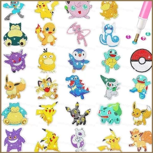 HK1 Pokemon Pikachu Squirtle DIY 5D Hạt Sơn handmade Hoạt Hình Tranh Gắn Đá Bộ Miếng Dán Cho Trẻ Em Giáo Dục KH1