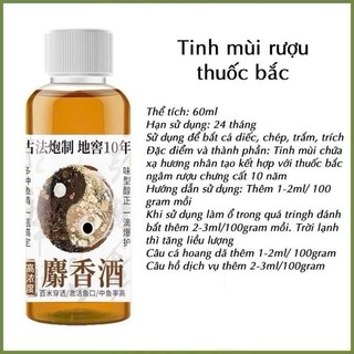 Tinh mùi Câu cá, hương liệu dụ cá siêu nhậy, đủ mùi vị.  Đồ câu thuỷ