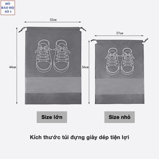 Túi Đựng Giày Dép Du Lịch Có Dây Treo Vali, Túi Bảo Quản Giày Dép Chống Bụi Bẩn Ẩm Mốc