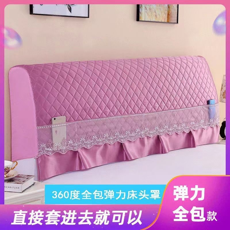 Vỏ bọc đầu giường Phong cách Châu Âu Bao gồm tất cả Đơn giản Hiện đại 1,2m / 1,51,82m Cotton dày chống bụi Vỏ ZFUF