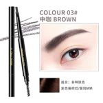 Mking Đẹp Bút Chì Lông Mày Chống Thấm Nước Chống Mồ Hôi Lâu Dài Chống lem Bút Chì Lông Mày Tam Giác Xoay Hai Đầu Có Đầu Bàn Chải — ảnh 6