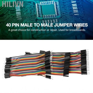 hilivn Bộ dây nhảy 10 cm đầy màu sắc 40pin M đến F cho Breadboard