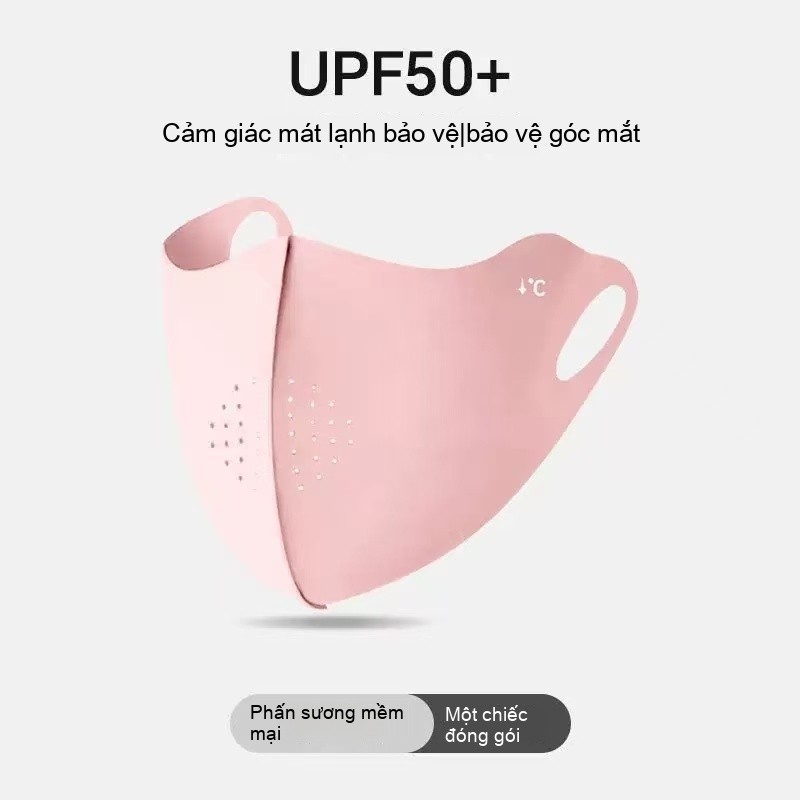 Mặt nạ móc tai UPF50 mới, chống bụi, bảo vệ mặt khỏi nắng, bảo vệ da mặt