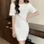 Váy chữ A đi lại Hot Girl Split Slim-fit Phiên bản mùa hè dành cho nữ Váy dài ôm hơn hàng ngày