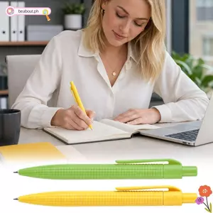 Bút Gel BEABOUT, Bút bi hình ngô có thể phân hủy sinh học, Máy ép mực đen 0,5mm thân thiện với môi trường Sử dụng với bút viết chống trượt Sử dụng trên máy tính để bàn