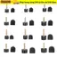 ESSENCEH 10 Chiếc Stiletto Thay Thế Nữ Cao Gót Móng Tay Sửa Chữa Giày Cao Gót Đầu Vòi