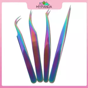 MYPANDA 1PC Lông Mi Inox Nhiều Màu Cong Thẳng Cho Lông Mi Kẹp Giả Chuyên Nghiệp Cho Lông Mi Dụng Cụ Nối Mi.