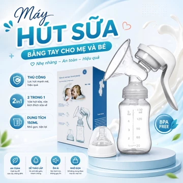 Máy Hút Sữa Cầm Tay Nhẹ Nhàng Không Gây Đau Cho Mẹ, Giữ Được Nhiệt Độ Nóng Lâu, Dễ Vệ Sinh Máy