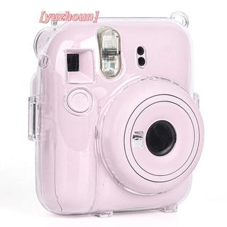 [yuzhoun] 1 Hộp đựng máy ảnh pha lê sáng bóng cho Instax Mini 12 Túi đựng long lanh trong suốt có dây đeo cho Instax Mini 12