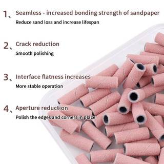 Dây chà nhám Mini HORK 3MM dành cho máy khoan móng tay điện 120 / 150 / 180 / 240 Grit Dụng cụ làm móng tay VN