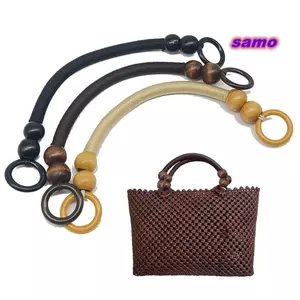 Phụ kiện túi SAMO Tay cầm túi xách thời trang thủ công bằng gỗ