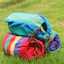 Du Lịch Ngoài Trời Đơn Đôi Mở Rộng Cầu Vồng Sọc Vải Cotton Xoay Chống Lăn Võng