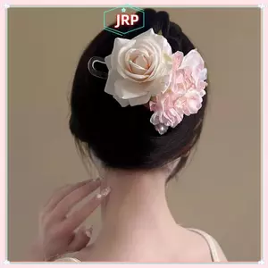 JRP Hoa Hồng Vuốt Tóc Cổ Tích Kẹp Tóc Lớn Kẹp Tóc Cho Nữ Cô Gái Ngọt Ngào Đa Năng Tóc Thời Trang Phụ Kiện Tóc Quà Tặng JRP