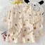 Bộ Đồ Ngủ Cardigan Nữ Mùa Hè Năm 2025 Quần Short Ngắn Tay Thoải Mái Dễ Thương Ngọt Ngào Bông Mây