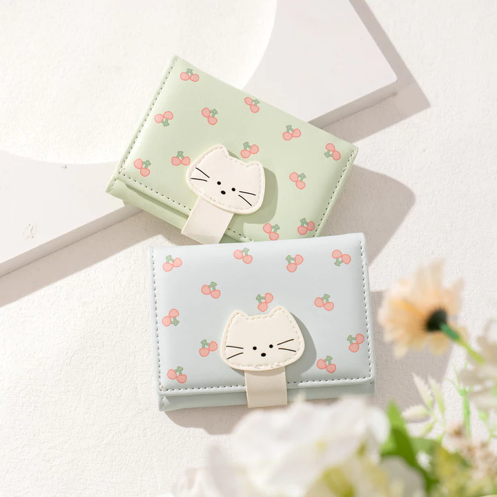 ví cầm tay nữ sang chảnh ví cầm tay nữ Yếu Tố Quạt Phong Cách Mới In Hình Tươi Sinh Viên Giảm 30% Ví Ngắn Nữ Nhỏ Mini Dễ Thương Ví Đựng Tiền Xu Ví – 3