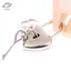 HFTOY 1 Bộ Hình Trái Tim Padlo Mini Hành Lý Phần Cứng Los Có Chìa Khóa Lo Cho Du Lịch Cưới Hộp Trang Sức Nhật Ký Vali Sách ~