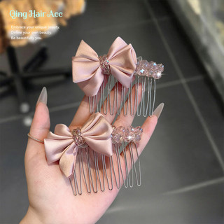 Pháp Thanh Lịch Tính Khí Niche Thiết Kế Vải Nơ Chèn Lược Nữ Trán Tóc Gãy-up Phụ Kiện Tóc Cao Cấp