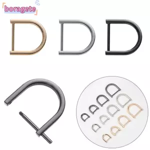 BORAGETE D Vòng Khóa Túi Dây Đeo Đầu Nối Da Thủ Công Túi Dây Đeo Phụ Kiện Thắt Lưng Tay Cầm Vai Webbing Khóa Khóa