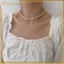 Siyuyan Mới Ngọc Trai Thanh Lịch Đính Hạt Choker Nelace Nữ Tinh Tế Hai Lớp Xương Đòn Dây Xích Nelace Trang Sức Cho Nữ Quà Tặng VN