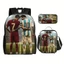 World Cup C Luo Phim Hoạt Hình Trẻ Em Schoolbag Bộ Ba Mảnh Học Sinh Tiểu Học Bóng Đá Schoolbag Polyester Chống Nước Túi Đựng Bút Chì