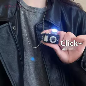 AqToCna Thời Trang Đèn Flash Camera Nelace Cho Nữ Punk Dây Xích Dài Nelace Vintage Camera Mặt Dây Chuyền Nelace Dự Tiệc Trang Sức AqToCna