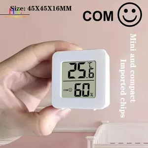 HL Hộ Gia Đình Nhiệt Kế Chính Xác Mini Trong Nhà Nhiệt Kế LCD Nhiệt Độ Kỹ Thuật Số Phòng Máy Đo Độ Ẩm Cảm Biến Đồng Hồ Đo Độ Ẩm LMWU