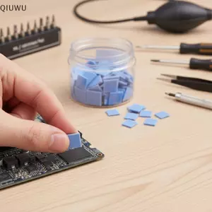 QIUWU 100 Miếng đệm silicon cách nhiệt Chịu nhiệt độ cao cho đồng hồ thông minh Dụng cụ điện tử nhỏ.
