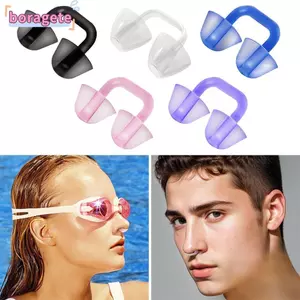 Bugi mũi chống nước BORAGETE, Dụng cụ an toàn Kẹp mũi bơi bằng silicon mềm, Bền bỉ Ngăn ngừa nghẹt thở Có thể tái sử dụng Nhiều màu Bảo vệ mũi bơi lặn Phụ kiện lướt sóng