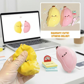 Squishy Chuối Dạ Quang Bóp Đồ Chơi Chậm Phục Hồi Cảm Giác Thần Tài Đồ Chơi Lo Âu Giảm Mới Lạ Ngộ nghĩnh Giải Nén Quà Tặng