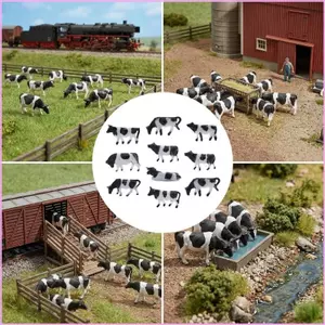 Cinna 10 Cái 1 87 Cân Nhỏ Bò Tượng Nhỏ Thu Nhỏ ABS Mô Hình Động Vật Đồ Chơi Cho Trẻ Em