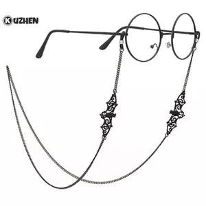 KUZHEN Sáng Tạo Retro Bát Kính Dây Treo Ne Cá Tính Kính Mắt Dây HOT