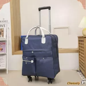 Vali du lịch CHEESELY, Túi hành lý gấp di động có thể mở rộng, chống nước nhiều túi với hành lý xe đẩy bánh xe