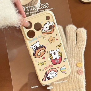 Ốp Bảo Vệ Họa Tiết Donut Puppy Cho iPhone 11 12 Pro Max 13 Pro 15 Pro 15 Pro Max 14 14 Pro Max 14 Pro 16 Pro Max 16 Plus 17 17 Pro Max Thiết Kế Trái Tim Bên
