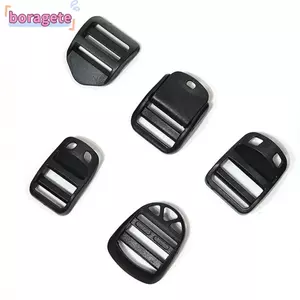 BORAGETE 10 Chiếc Có Thể Điều Chỉnh Thanh Trượt Dây Nhựa Ngoài Trời Cắm Trại Du Lịch Túi Thể Thao Móc