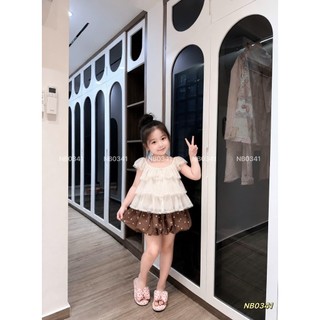 10-30kg Set áo tầng cánh tiên mix chân váy bí NB